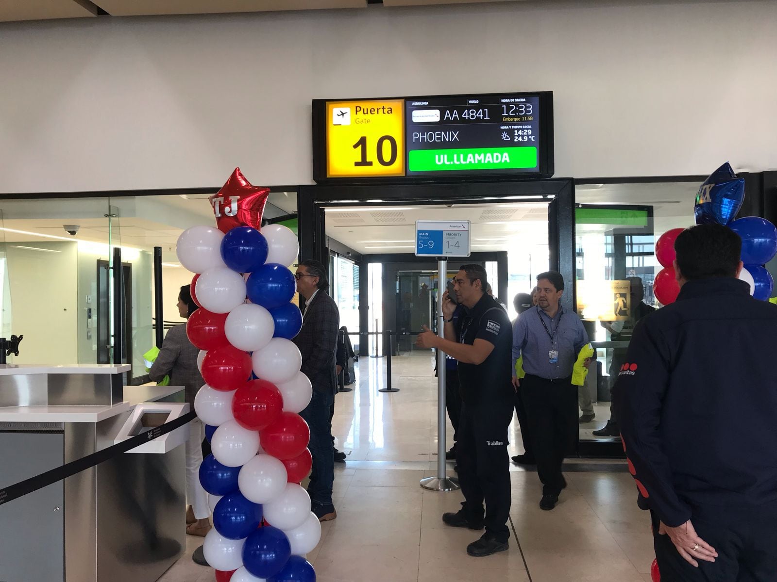 Inauguración de la ruta Tijuana-Phoenix en el Aeropuerto de Tijuana.