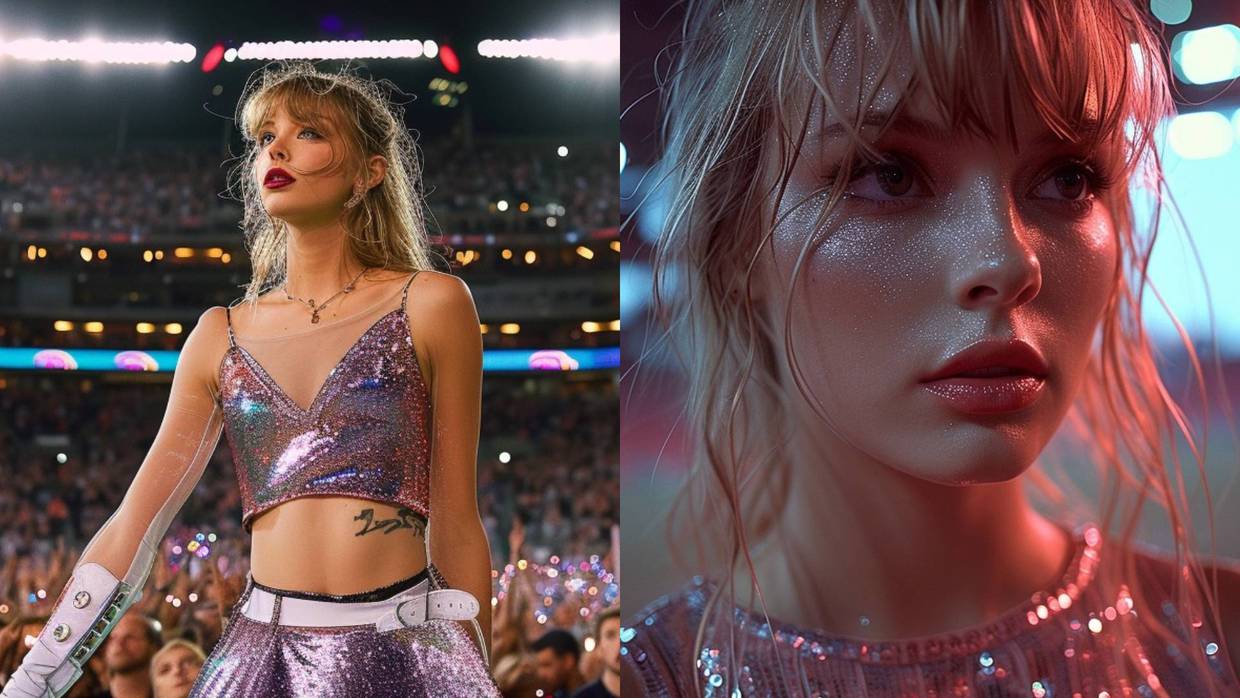 Así se vería Taylor Swift cantando en el medio tiempo del Super Bowl según la inteligencia artificial