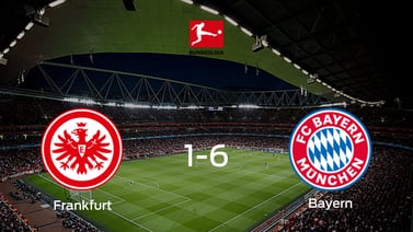 Bayern de Múnich destroza a Eintracht Frankfurt a domicilio (6-1)