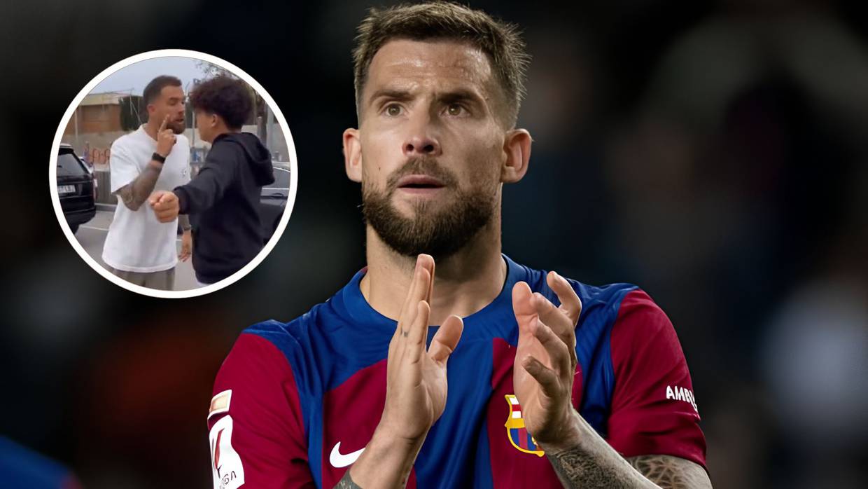 El defensor del Fútbol Club Barcelona, protagonizó un incidente público al confrontar a un aficionado | Foto: Instagram @inigomartinez