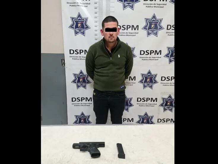 Hombre armado detenido en la Hidalgo
