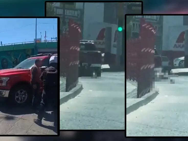 VIDEO: Conductor de camioneta atropella y mata a peatón a propósito