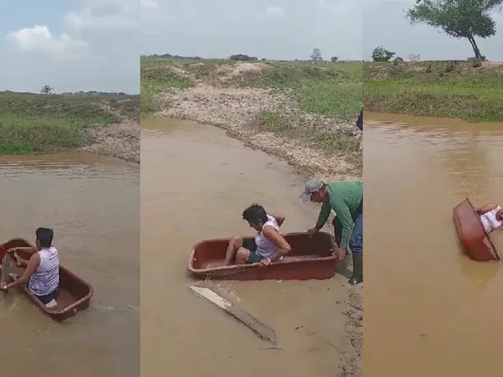 VIDEO: esta mujer se empeña en navegar por el agua como si tuviera un kayak y sufre una cómica caída