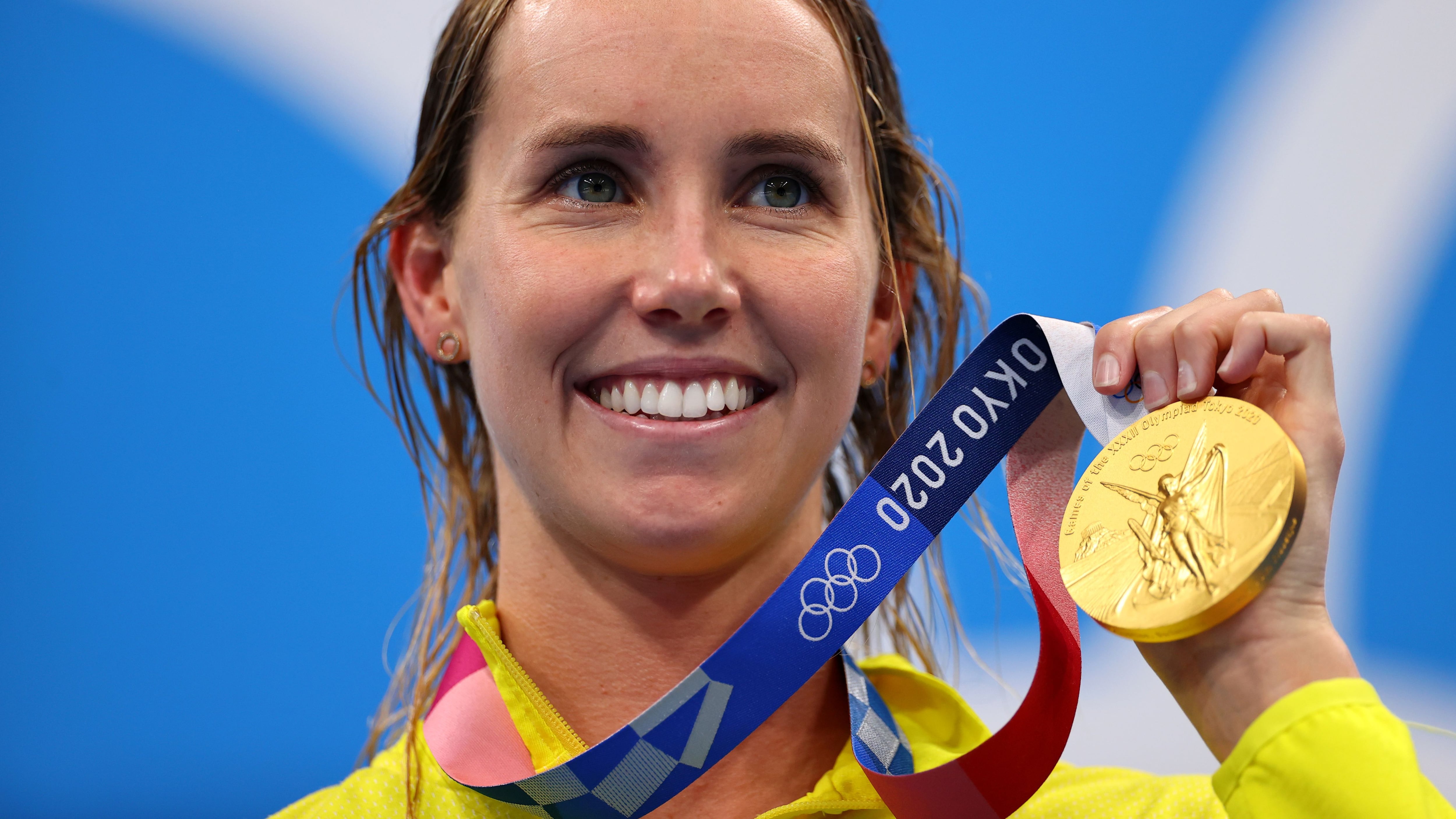 Ago t 1, 2021. 
Foto del domingo de Emma McKeon de Australia con su medalla de oro en los 50 mts libres. 
 REUTERS/Marko Djurica