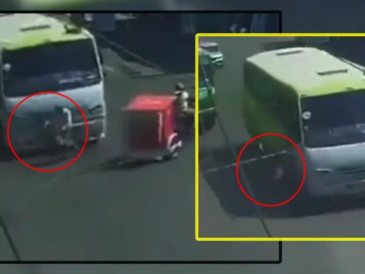 VIDEO: Momento en que abuelito es atropellado por autobús en Edomex