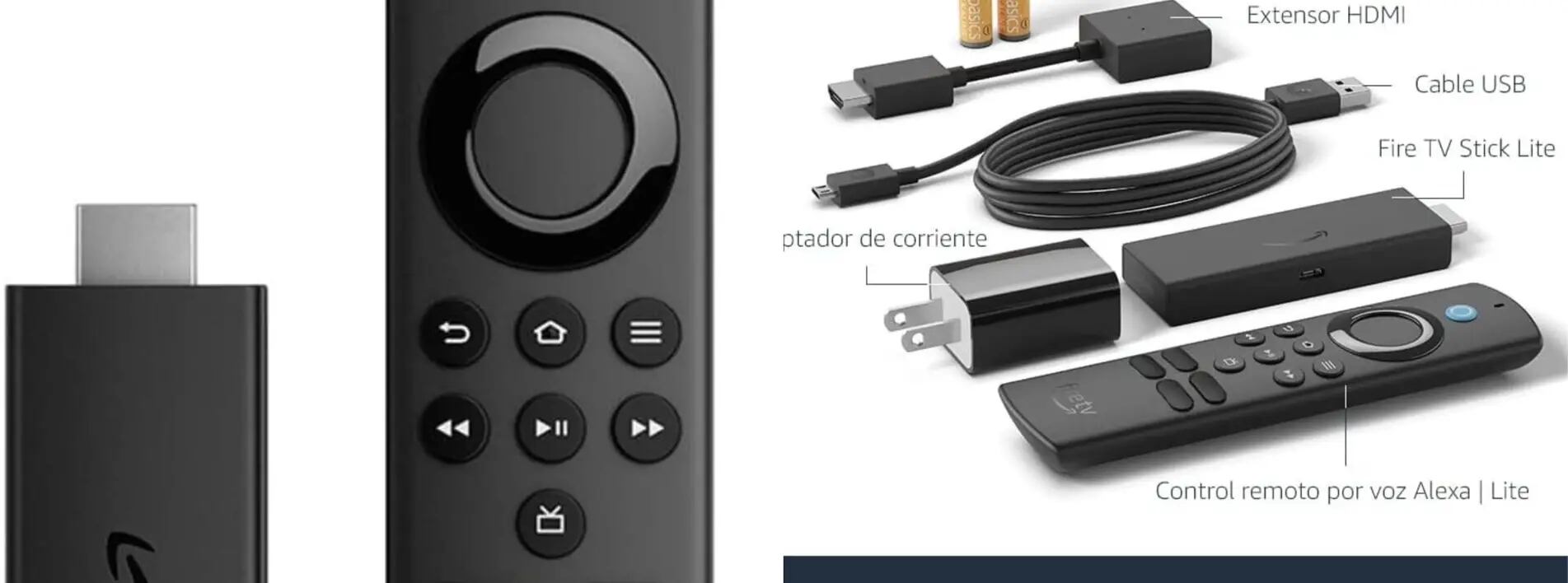 Fire TV Stick Lite control remoto por voz Alexa | Lite (no controla  la televisión), dispositivo de streaming en HD