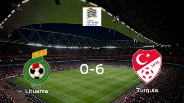 Goleada de Turquía por 6-0 frente a Lituania
