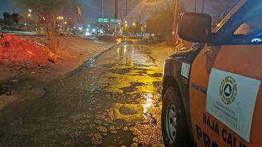 Saldo blanco por lluvias durante la madrugada en BC: Protección Civil