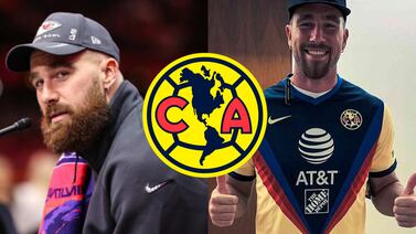 Liga MX: Travis Kelce firma jersey del Club América y les da la buena suerta para la busqueda de la #15