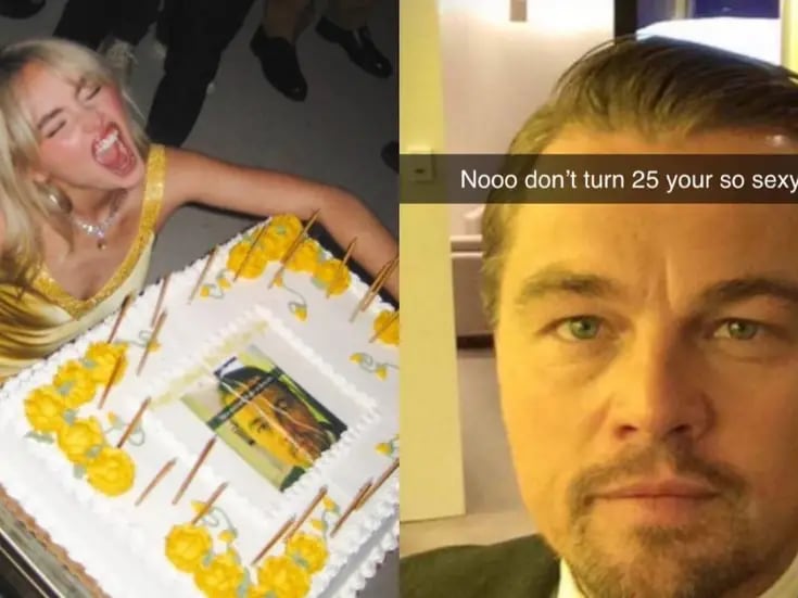 Sabrina Carpenter festeja su cumpleaños 25 con pastel de Leonardo DiCaprio