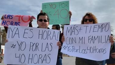 Ciudad Juárez marcha por jornada laboral de 40 horas