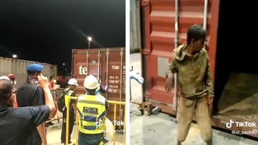 VIDEO: Niño jugaba a las escondidas en contenedor en Bangladesh, queda atrapado y termina en Malasia