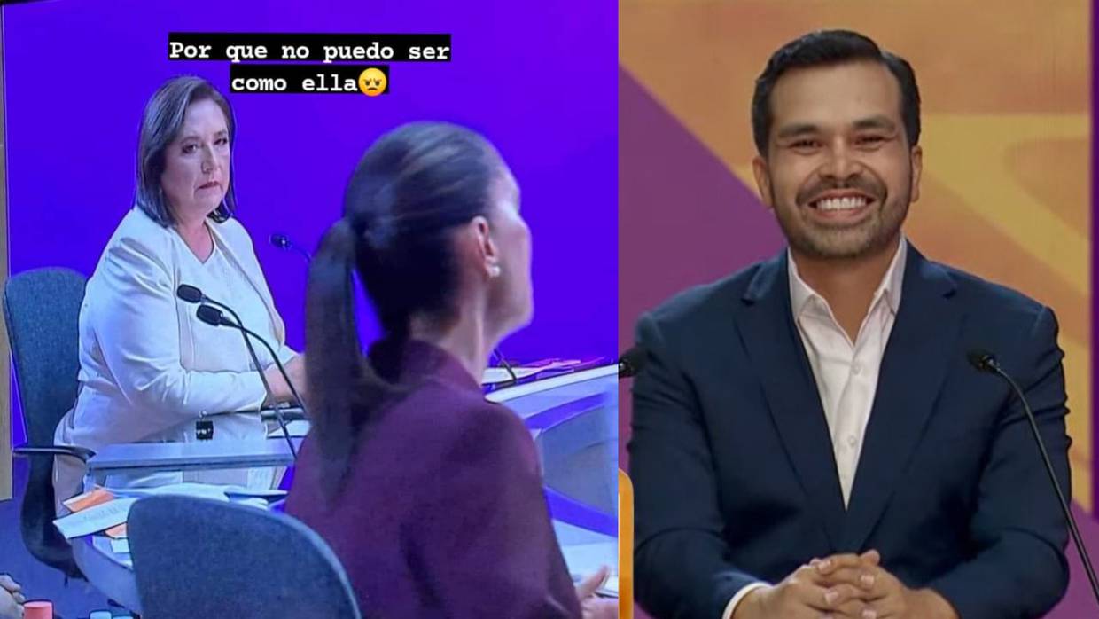 Redes sociales explotaron con memes mientras Sheinbaum y Gálvez protagonizaban disputas durante el primer debate presidencial. Foto: X