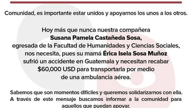 Pide apoyo para trasladar a su mamá accidentada de Guatemala a Tijuana