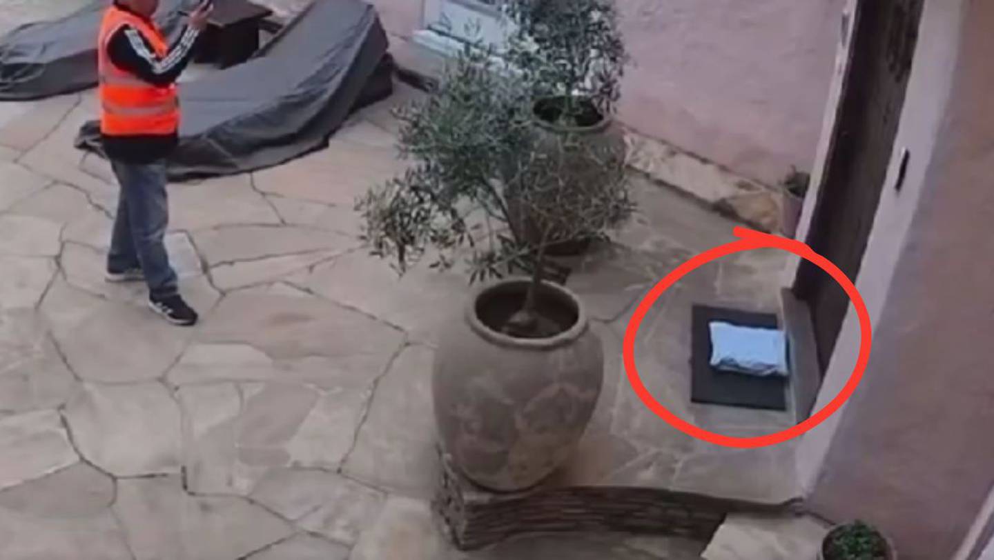 VIRAL: repartidor entrega un paquete en la puerta de una casa, le toma foto y luego se lo roba