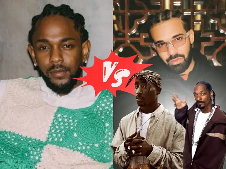 Drake utiliza IA para una nueva tiradera contra Kendrick Lamar: recrea las voces de Tupac y Snoop Dogg