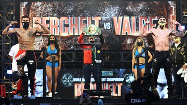 Valdez y Berchelt en peso y listos para disputar el título en Las Vegas