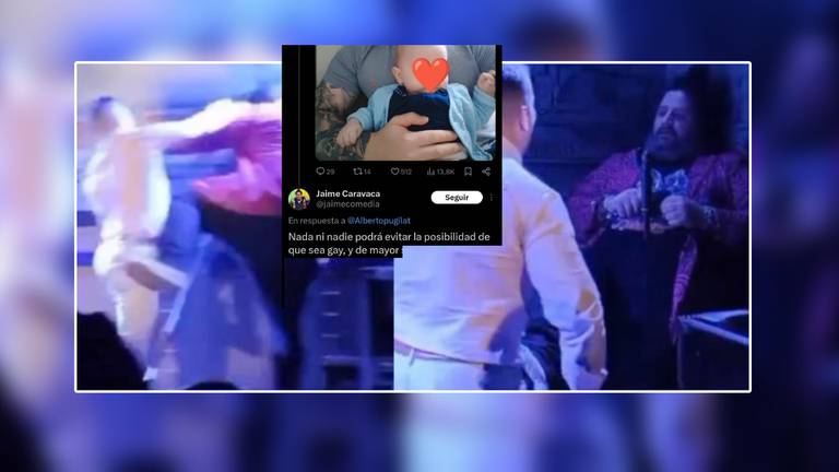 El comediante español fue golpeado luego de responder la foto del hijo menor de un usuario; le dijo que de grande "nada lo salvaría de ser gay".