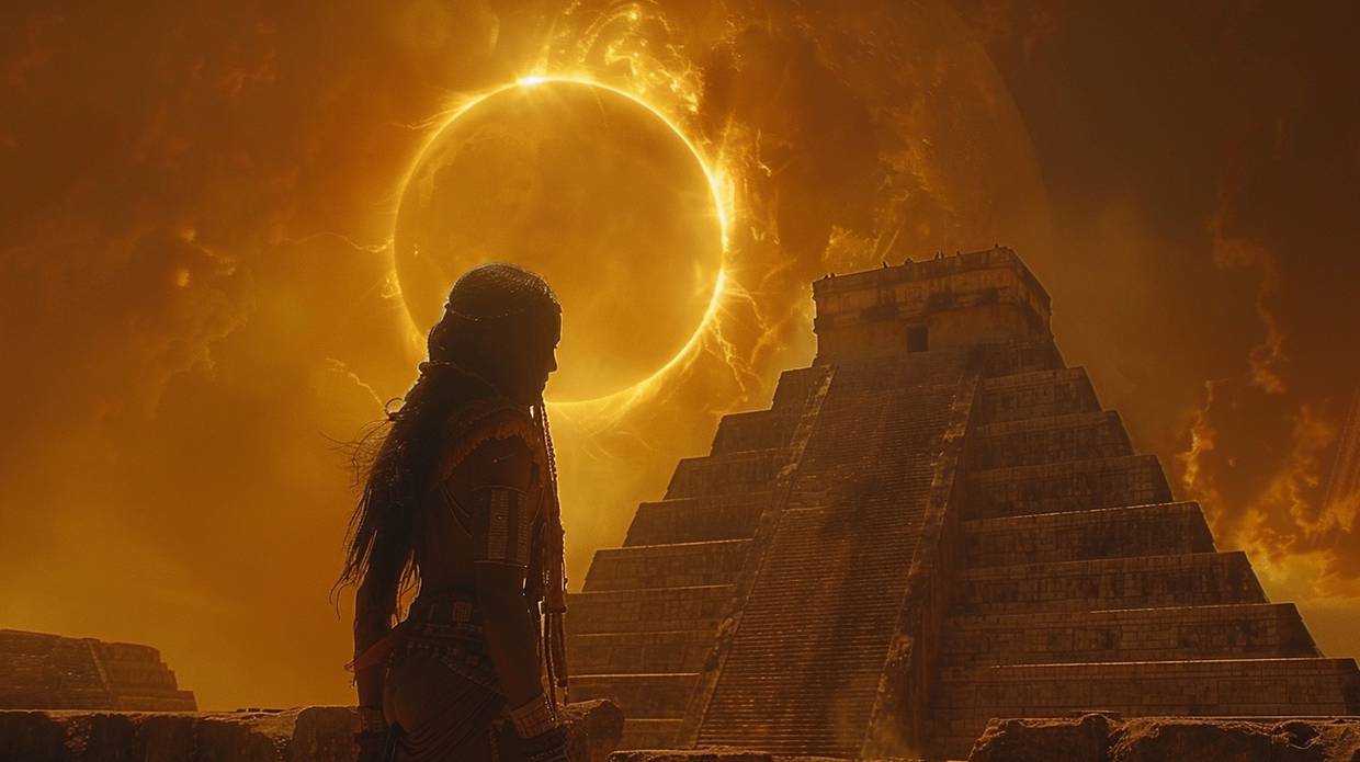 Conexión Ancestral: El eclipse solar total nos conecta con las tradiciones y creencias de civilizaciones antiguas, como los mayas, quienes veían estos eventos como señales divinas y renovadoras.