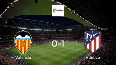  Atlético de Madrid aprovecha la segunda parte para ganar a Valencia (1-0)