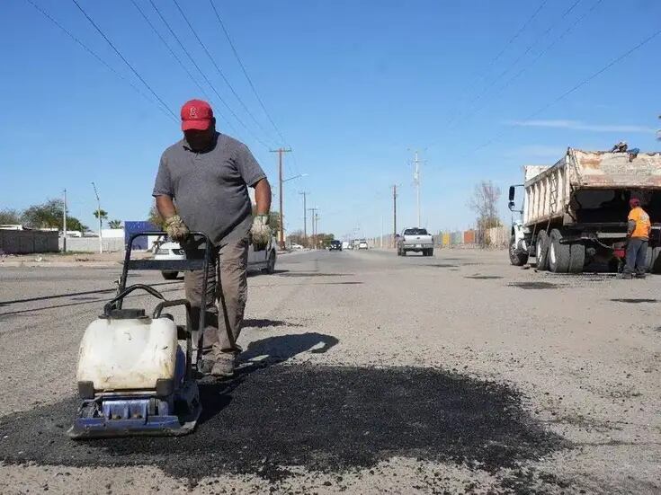 Zona Noroeste de Mexicali es de las más dañadas en cuestión de pavimentación