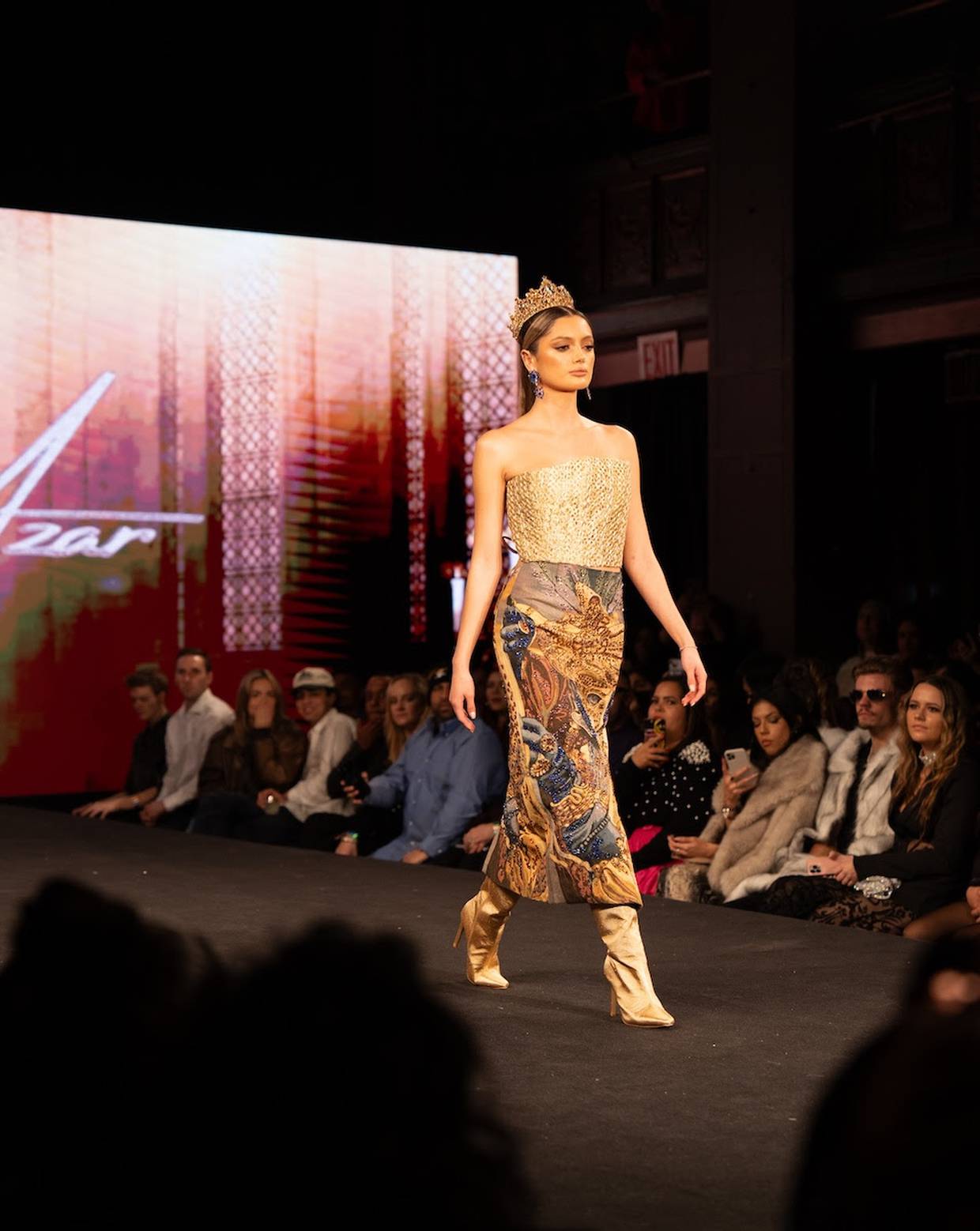 La influencer colombiana, radicada en Miami, vistió modelos de la famosa diseñadora Giannina Azar.