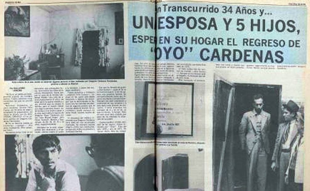 Plana de la entrevista con Goyo Cárdenas publicada en El Universal Gráfico.