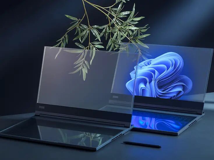 Lenovo sorprende en el Mobile World Congress con su concepto de laptop con pantalla transparente