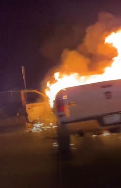 Incendios y bloqueos en Zacatecas