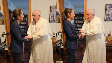 Claudia Sheinbaum difunde fotos de reunión con el Papa Francisco