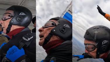 Hombre de 106 años rompe el récord mundial de la persona de más edad en saltar en paracaídas
