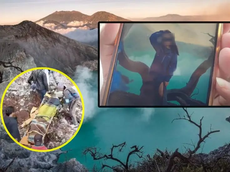 Turista muere al caer 80 metros en volcán de Indonesia; quería la “selfie perfecta”
