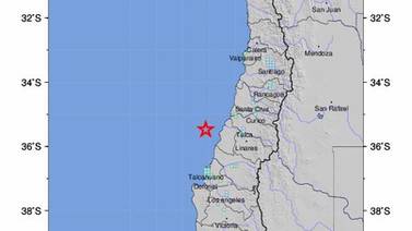 Sismo magnitud 6.6 sacude centro y sur de Chile