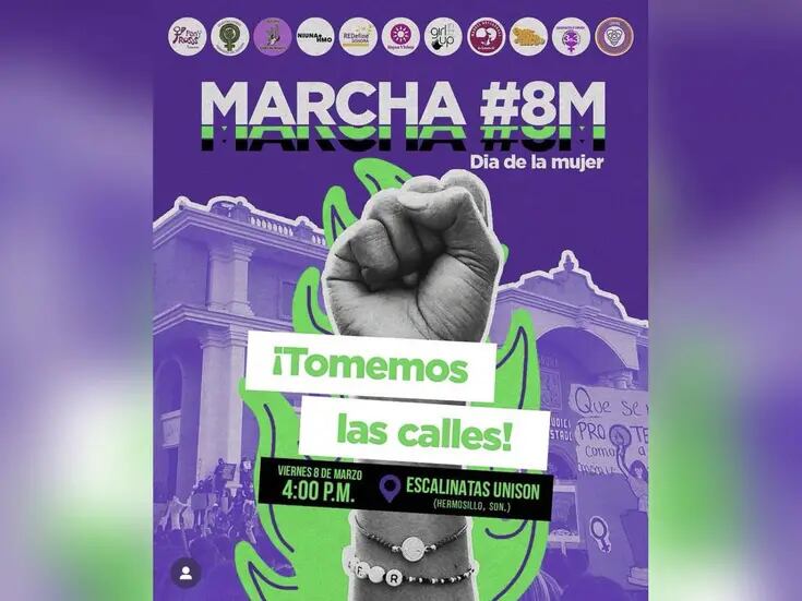 Convocatoria a la Marcha 8M en Hermosillo: Un llamado de once colectivos feministas