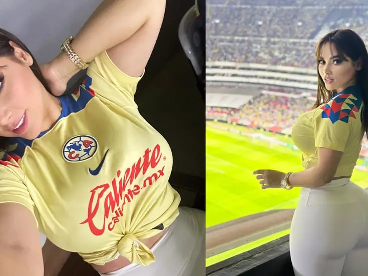 VIDEO: La modelo Ashley Carolina muestra su apoyo al América previo a la Semifinal contra Chivas
