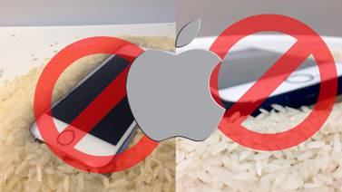 Apple está en contra de poner arroz al iPhone en caso de mojarse; esto aconseja