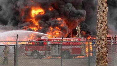 Capturan a hombre que provocó incendio de bodegas en Calexico