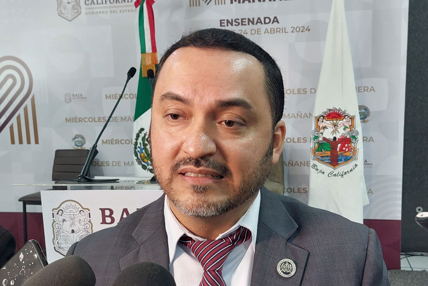 Gracielo Cebreros Millán, fiscal regional de Ensenada.