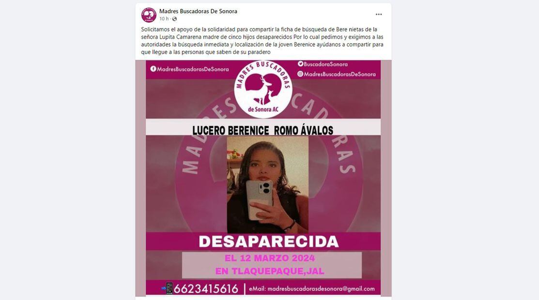Desaparece joven buscadora Lucero Romo en Tlaquepaque; fundó grupo de ...