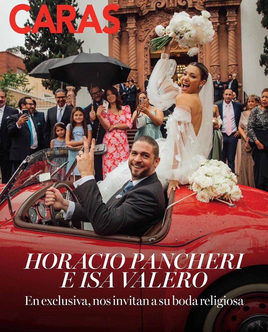 Horacio e Isa vendieron la exclusiva de su boda a la revista Caras.