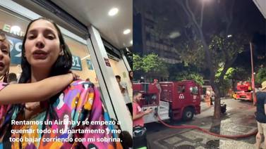 VIDEO:  Arianny Tenorio, novia de Luisito Comunica, sobrevive a fuerte incendio de departamento en Brasil
