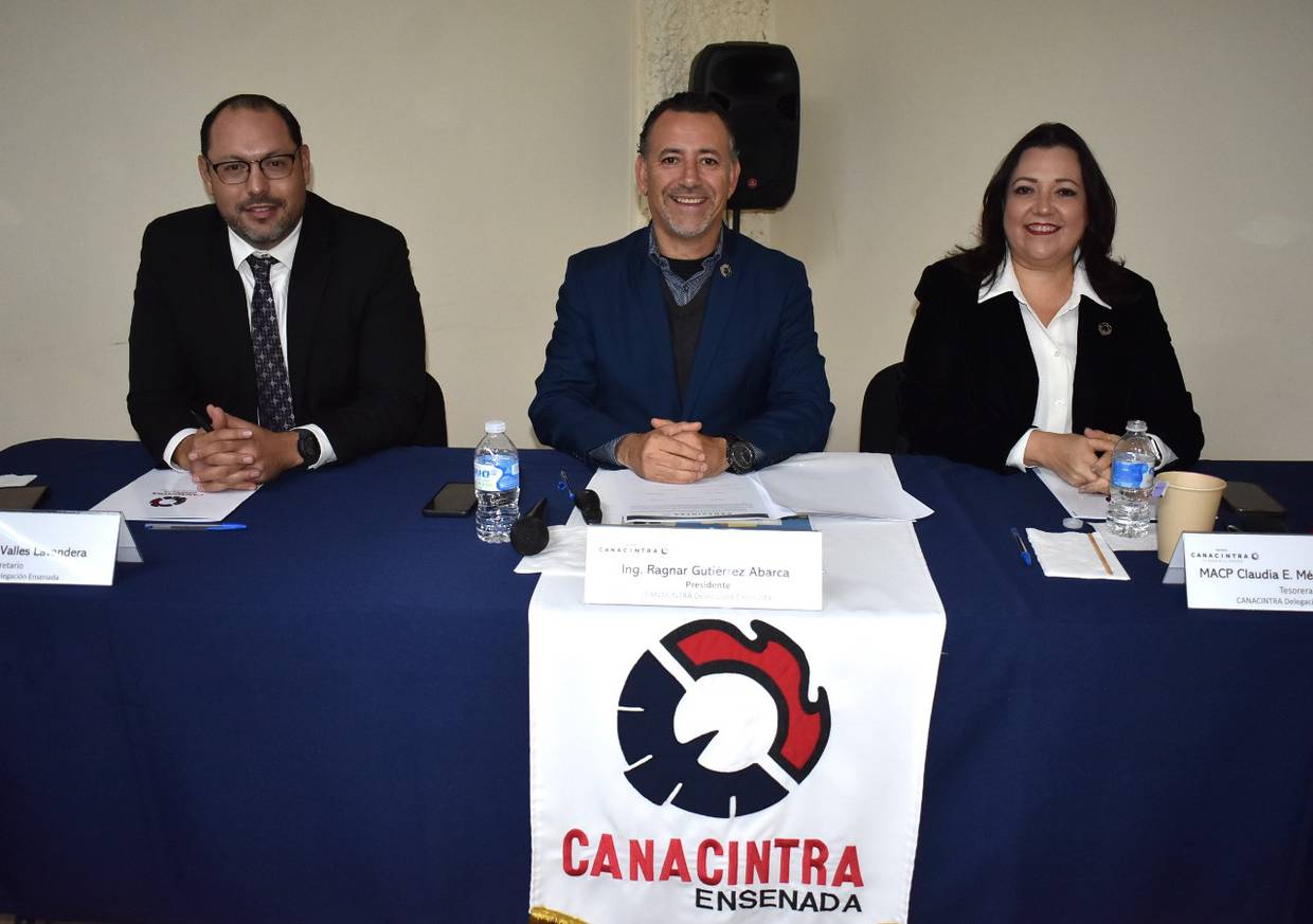 Reeligen a Ragnar Gutiérrez Abarca como presidente de Canacintra Ensenada