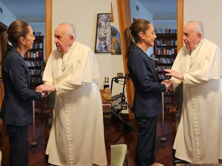 Claudia Sheinbaum difunde fotos de reunión con el Papa Francisco