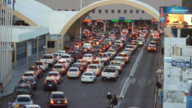 Por ejercicios de seguridad cierran carriles de salida a México en la Garita de San Luis Río Colorado