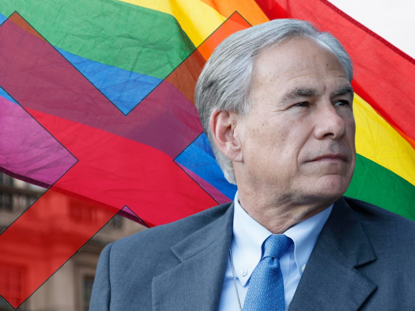 Greg Abbott va en contra de ley que protege a universitarios LGBT. | Crédito: EFE y Canva