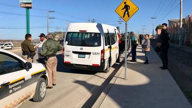 Siguen operativos contra transporte público irregular en Tijuana