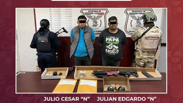 Incautan FESC y SEDENA fusil de asalto y granadas de fragmentación en mexicali; hay dos detenidos