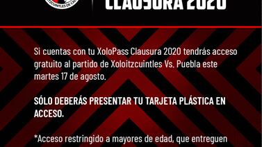 Acceso gratuito al público con Xolopass en partido Xolos vs Puebla