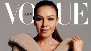 Thalía celebra su primera portada en la revista Vogue México