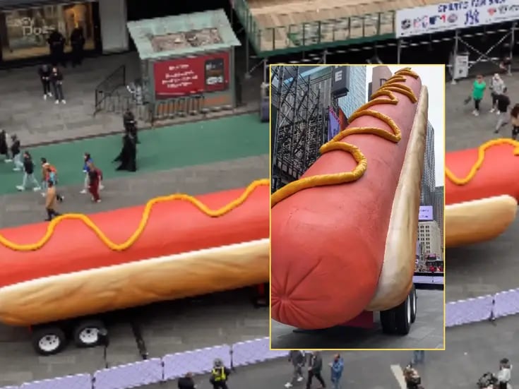 ¿Por qué hay un enorme Hot Dog instalado en medio del Times Square en Nueva York?